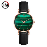 Green Dial Quartz Ultra-thin Women Watch