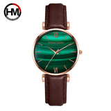 Green Dial Quartz Ultra-thin Women Watch