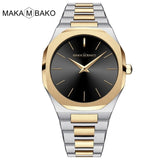 Gold Black Square Women Watches