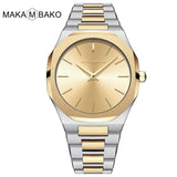 Gold Black Square Women Watches