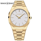 Gold Black Square Women Watches