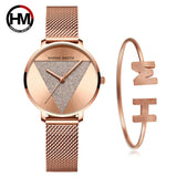 Quartz Mesh Band Women Watch