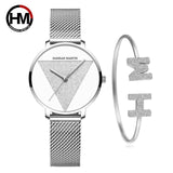 Quartz Mesh Band Women Watch