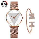 Quartz Mesh Band Women Watch