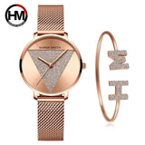 Quartz Mesh Band Women Watch