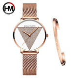 Quartz Mesh Band Women Watch