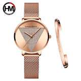Quartz Mesh Band Women Watch