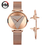 Quartz Mesh Band Women Watch