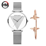 Quartz Mesh Band Women Watch