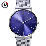Men Quartz Blue Dial Watch