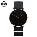 Men Quartz Black Nylon Sport Watch