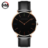 Men Quartz Black Nylon Sport Watch