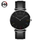Men Quartz Black Nylon Sport Watch