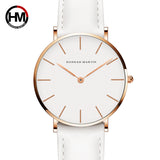 Quartz White Leather Women Watch