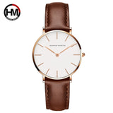 Quartz White Leather Women Watch