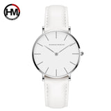 Quartz White Leather Women Watch