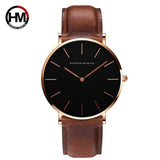 Men Quartz Black Slim Watch