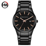 Men Quartz Black Waterproof Watch