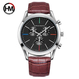 Quartz Men's Leather Sports Watch