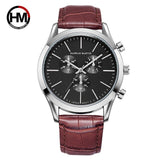 Quartz Men's Leather Sports Watch