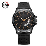 Military Sport Casual Breathable Summer Brown Leather Men Watch