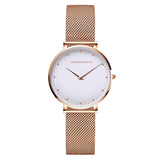 Hannah Martin Women Waterproof Watch Rose Gold