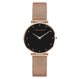 Hannah Martin Women Waterproof Watch Rose Gold