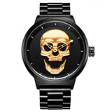 Cool Punk 3D Skull Quartz Men Watch