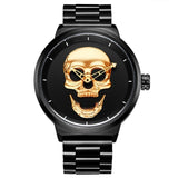 Cool Punk 3D Skull Quartz Men Watch