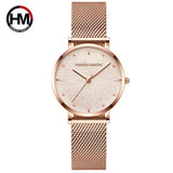 Hannah Martin Women Waterproof Watch Rose Gold