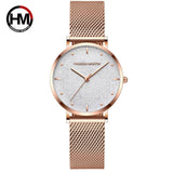 Hannah Martin Women Waterproof Watch Rose Gold