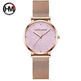 Hannah Martin Women Waterproof Watch Rose Gold