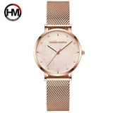 Hannah Martin Women Waterproof Watch Rose Gold